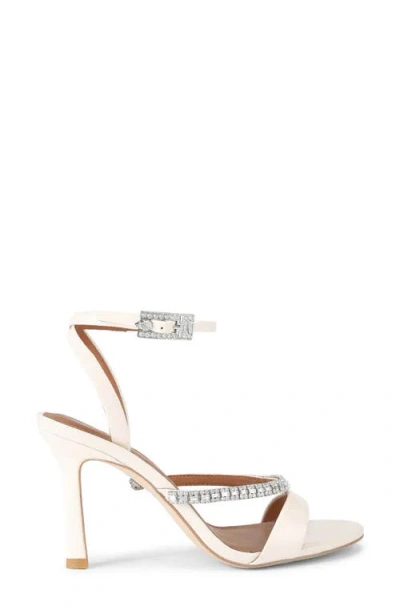 Kurt Geiger London Crystal Ankle Strap Sandal In Neutral