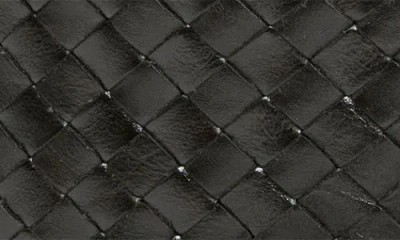 Clare V . Medium Petit Moyen Woven Leather Messenger Bag In Black