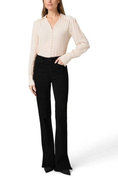 Paige Camu Jacquard Button-up Shirt In Neutral