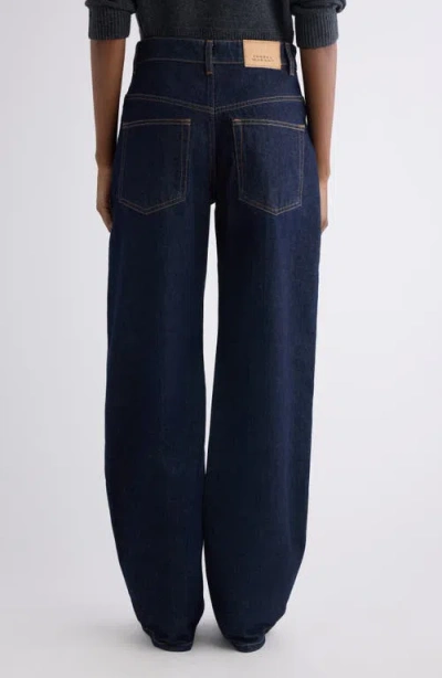 Isabel Marant Drolane High Waist Straight Leg Jeans In Blue