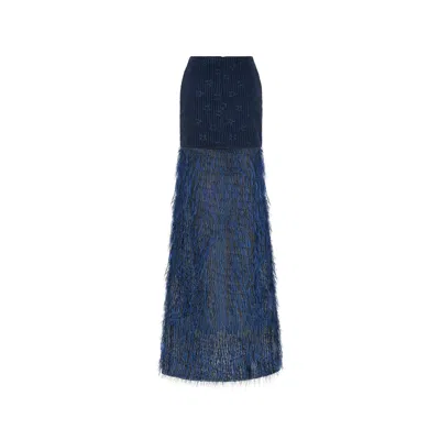 Saint Ones Women's Blue Luma Skirt In Blue