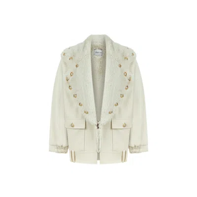 Saint Ones Women's White Maia Coat In White