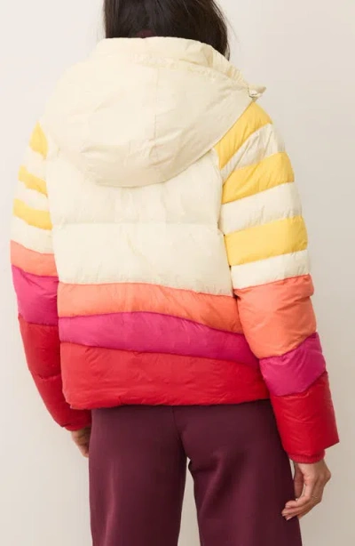 Marine Layer Sunbeam Puffer Jacket In Yellow