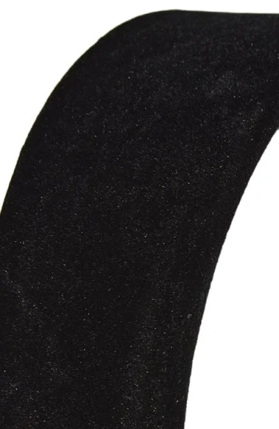 Tasha Velvet Headband In Black