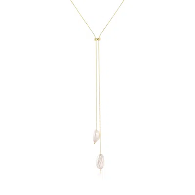 Set & Stones Women's Gold / White Elliatt Lariat Necklace In Multi