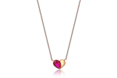 Reis Jewellery Women's Pink / Rose Gold / Red Alma Necklace In Multi