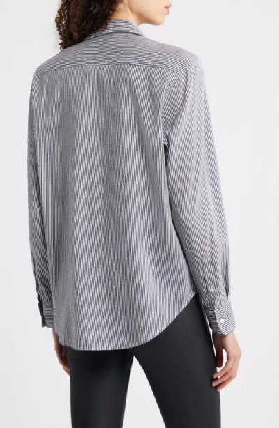 Frank & Eileen Eileen Relaxed Button-up Shirt In Blue