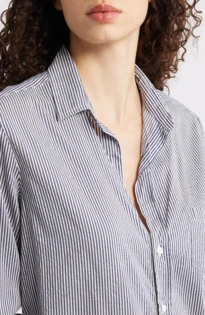 Frank & Eileen Eileen Relaxed Button-up Shirt In Blue