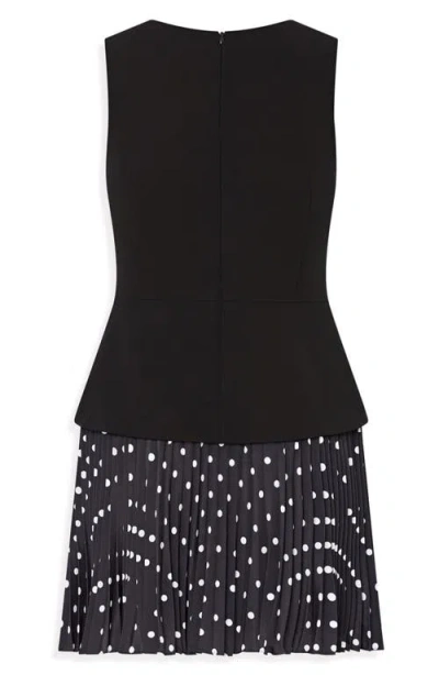 Milly Haddy Dot Print Pleated Minidress In Multi