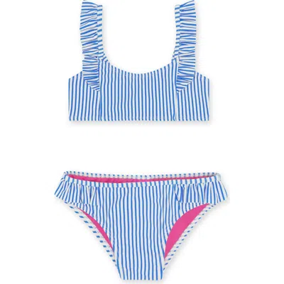 Feather 4 Arrow Kids' Happy Daze Upf 50+ Two-piece Swimsuit In Blue
