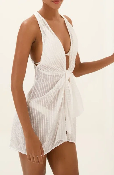 Vix Paula Hermanny Mita Cover-up Minidress In White