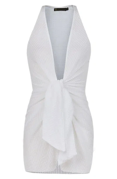 Vix Paula Hermanny Mita Cover-up Minidress In White