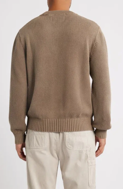 Corridor Crewneck Pocket Sweater In Brown