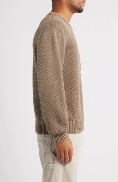 Corridor Crewneck Pocket Sweater In Brown