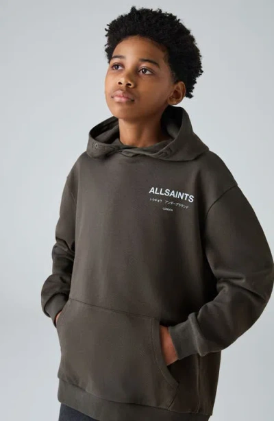Smallsaints By Allsaints Kids' Underground Hoodie In Brown
