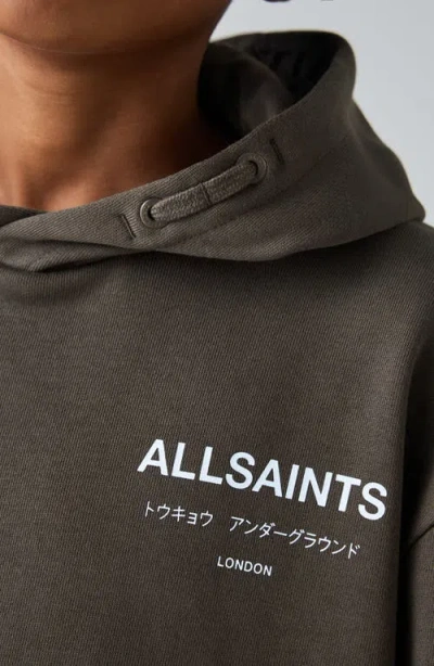 Smallsaints By Allsaints Kids' Underground Hoodie In Brown