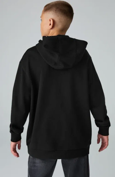 Smallsaints By Allsaints Kids' Biggie Oversize Cotton Graphic Hoodie In Black