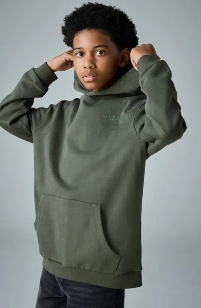 Smallsaints By Allsaints Kids' Underground Hoodie In Green