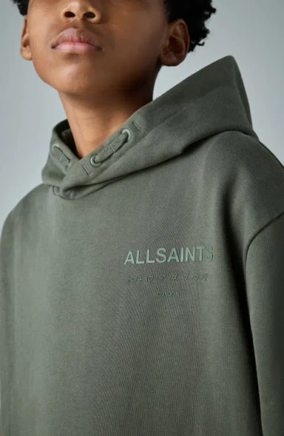 Smallsaints By Allsaints Kids' Underground Hoodie In Green