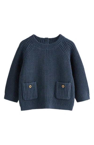 Next Pocket Sweater & Leggings Set In Blue