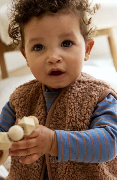 Next Long Sleeve T-shirt, Teddy Vest & Pants Set In Multi