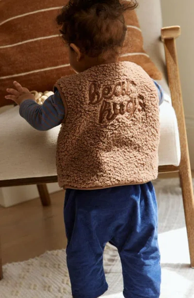 Next Long Sleeve T-shirt, Teddy Vest & Pants Set In Multi