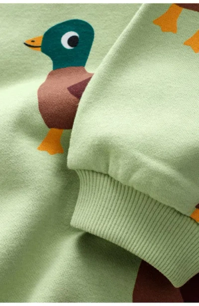 Next Kids' Duck Print Crewneck Sweatshirt In Green