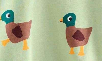 Next Kids' Duck Print Crewneck Sweatshirt In Green