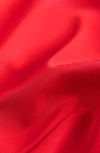 Next Satin Tie Detail Minidress In Red