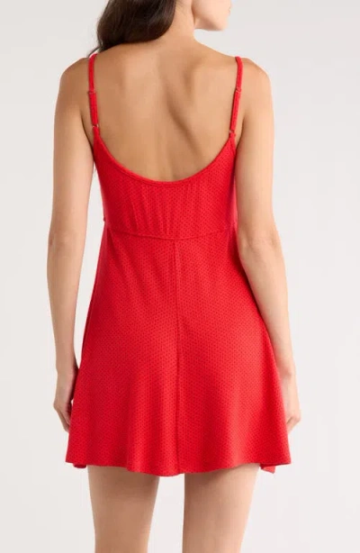 Kilo Brava Print Babydoll Chemise In Red