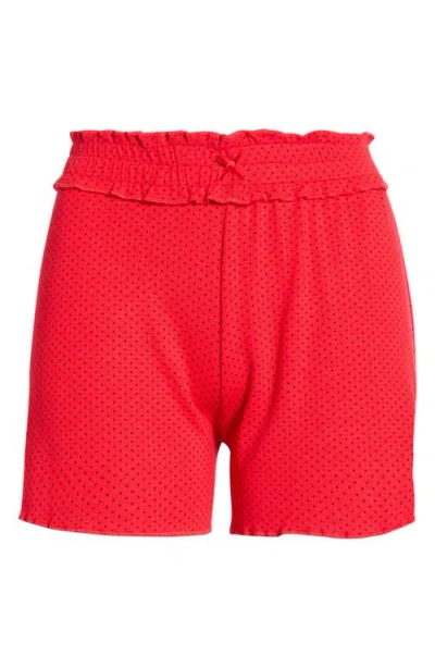 Kilo Brava Print Pajama Shorts In Red