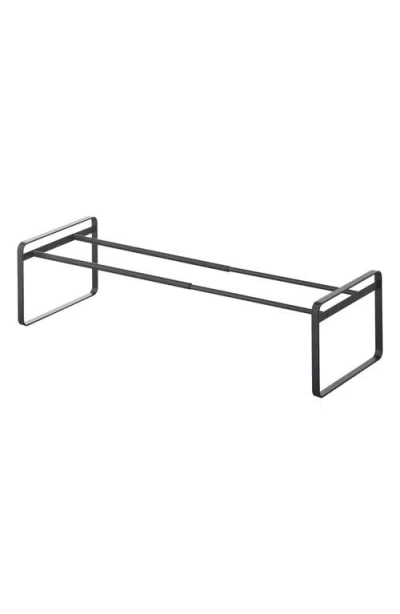 Yamazaki Stackable Expandable Steel Shoe Rack In Black