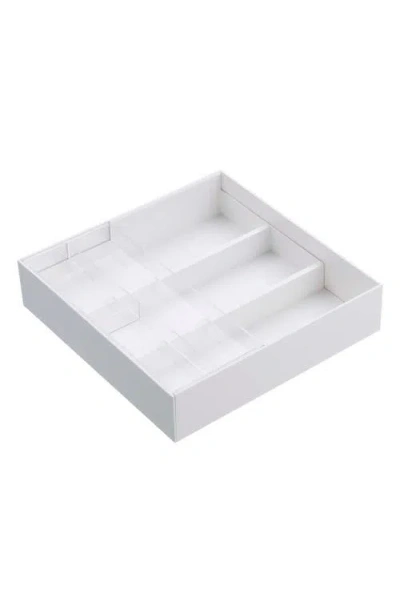 Yamazaki Expandable Cutlery Organizer In White