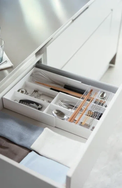 Yamazaki Expandable Cutlery Organizer In White