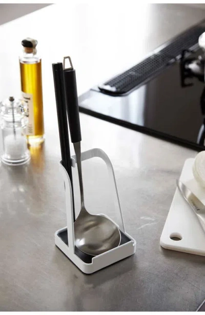 Yamazaki Lid/ladle Storage Stand In White