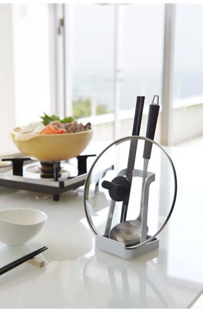 Yamazaki Lid/ladle Storage Stand In White