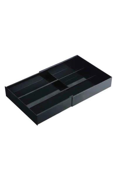 Yamazaki Expandable Cutlery Organizer In Black