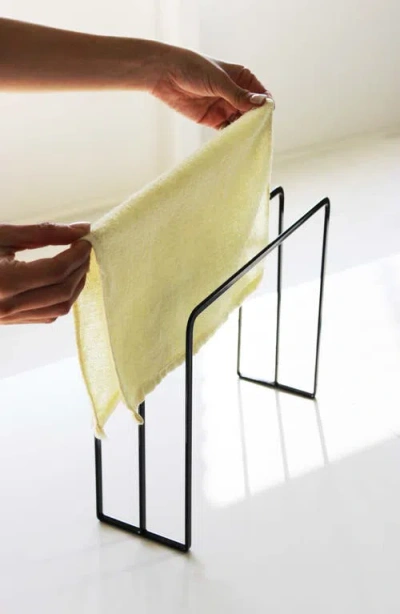 Yamazaki Dish Towel Hanger In Black