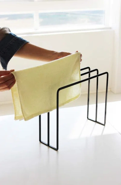 Yamazaki Dish Towel Hanger In Black