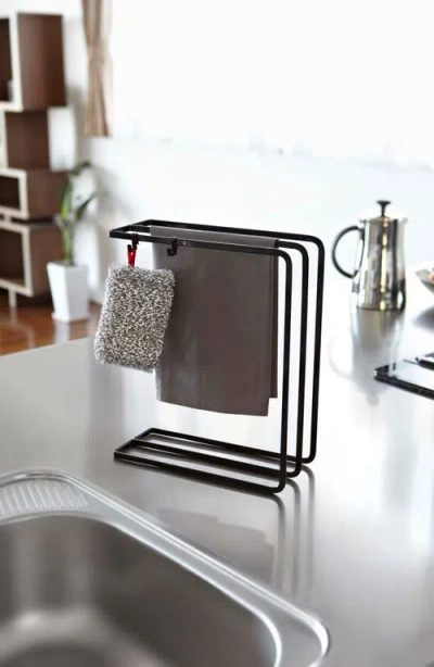 Yamazaki Dish Towel Hanger In Black