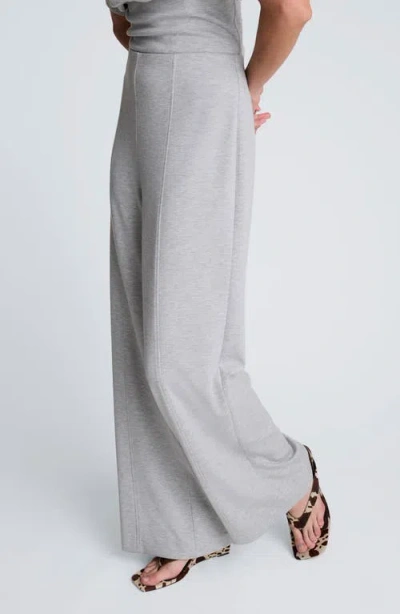 Kenneth Cole Hollywood Waist Pull-on Wide Leg Pants In Gray