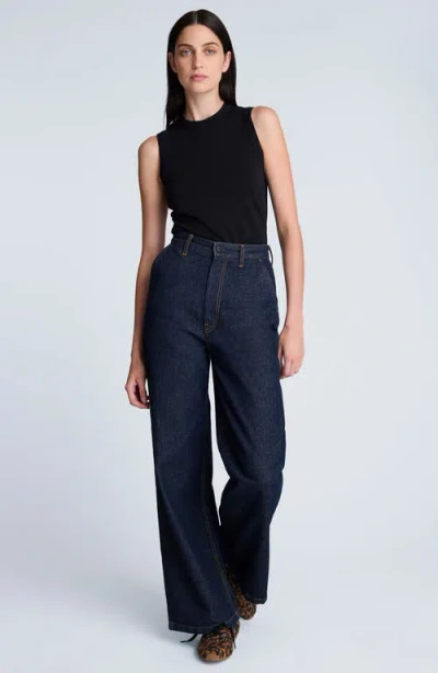 Kenneth Cole Crewneck Cotton Tank Top In Black