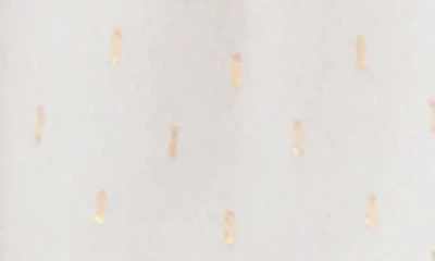 Mango Teen Plumeti Metallic Chiffon Ruffle Tank In White