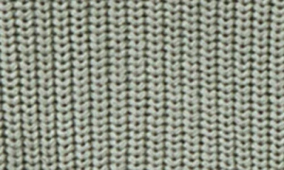 Mango Teen Cold Shoulder Cotton Crewneck Sweater In Green