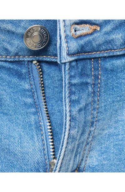 Mango Teen Low Rise Wide Leg Jeans In Blue