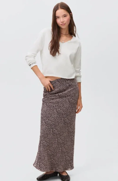 Mango Teen V-neck Cotton Blend Sweater In White