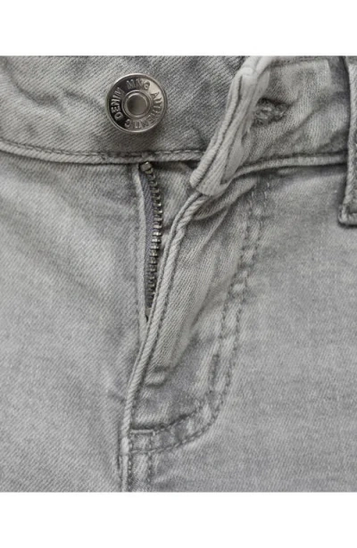 Mango Teen Release Hem Low Rise Flare Jeans In Gray