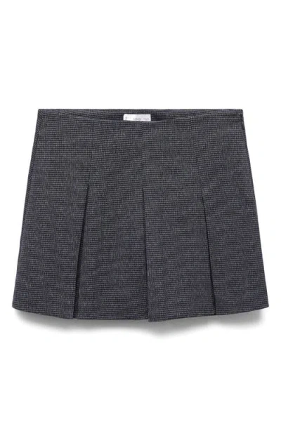 Mango Teen Pleated Skort In Gray