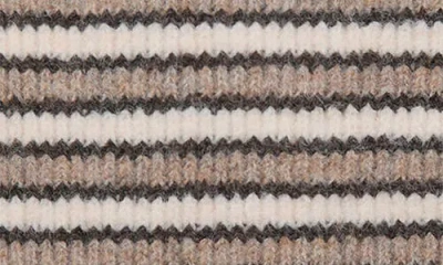 Mango Teen Striped Knit Scarf In Black