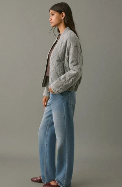 Mango Teen Low Rise Straight Leg Jeans In Blue